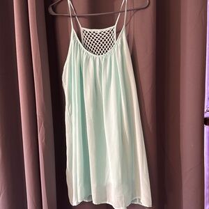 Teal no brand chiffon dress